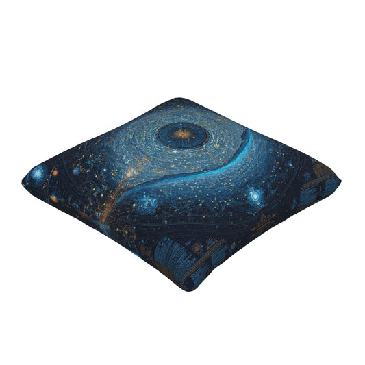 Cosmic Starfield Decorative Pillow – Galaxy Art Design Cushion for Home & Sofa