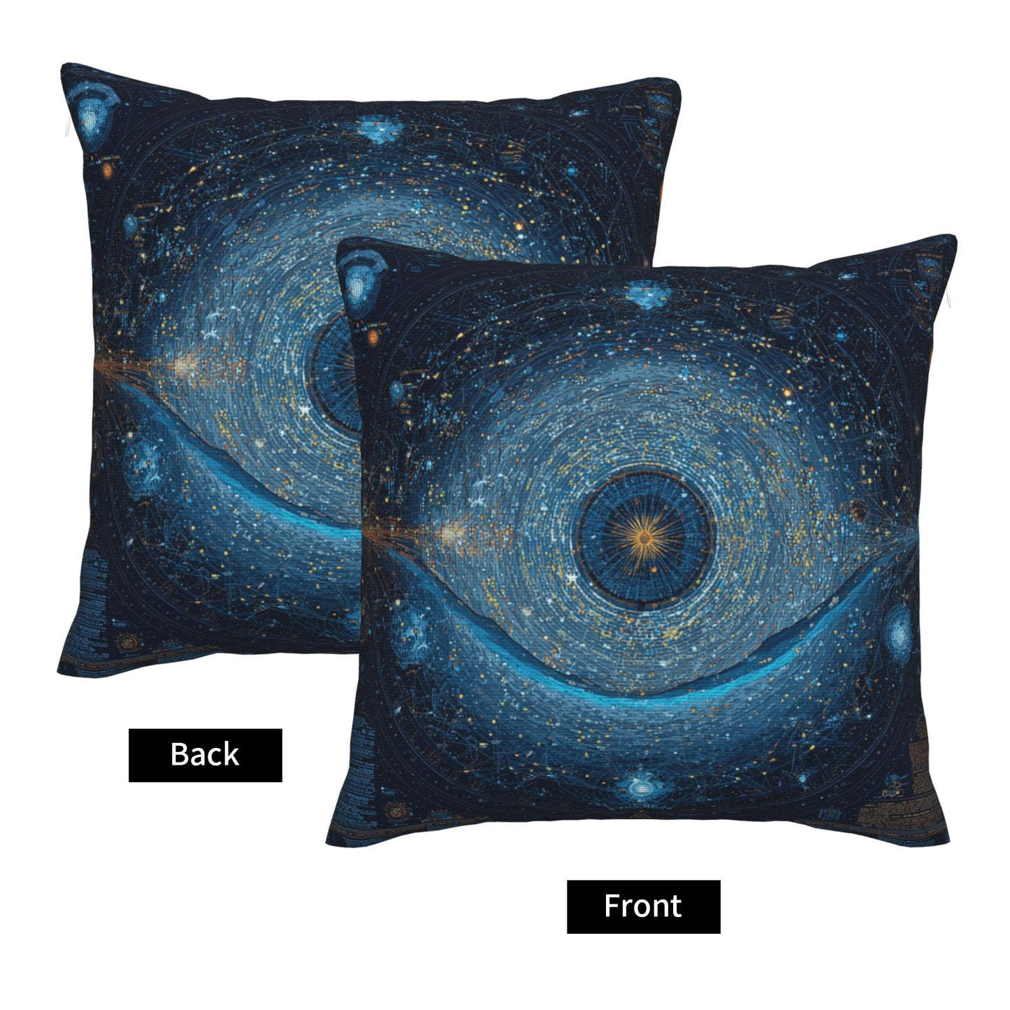 Cosmic Starfield Decorative Pillow – Galaxy Art Design Cushion for Home & Sofa