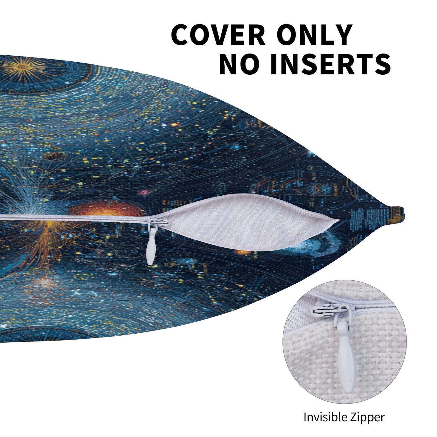 Cosmic Starfield Decorative Pillow – Galaxy Art Design Cushion for Home & Sofa