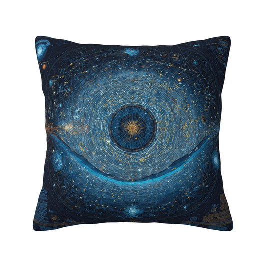Cosmic Starfield Decorative Pillow – Galaxy Art Design Cushion for Home & Sofa